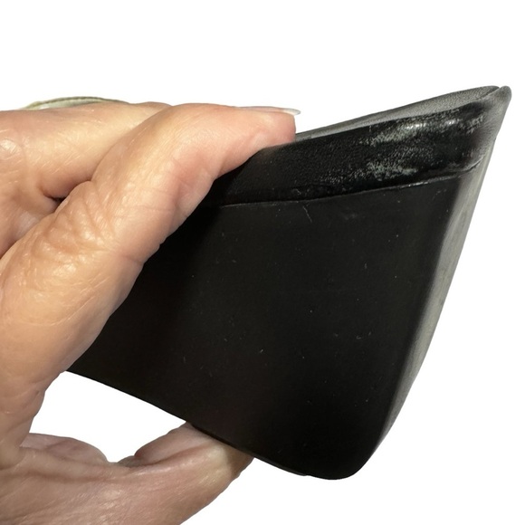 DKNY Donna Karen New York Camelia Leather Wedge Sandals , Size 10 - Picture 11 of 16